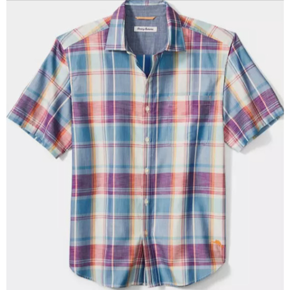 Tommy Bahama Men's, Summer Down Under Camp Shirt, Vibrant Sea, XL MSRP $128 - Picture 1 of 4
